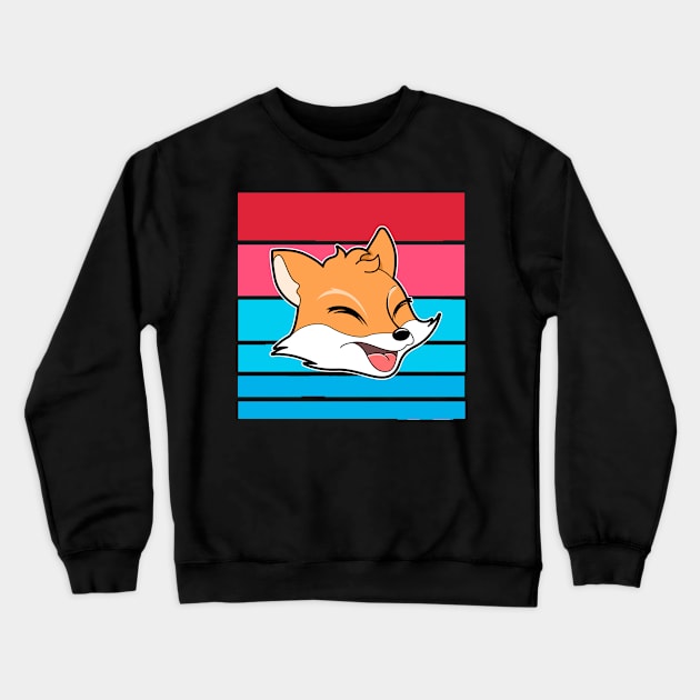 Cute Fox Crewneck Sweatshirt by Imutobi